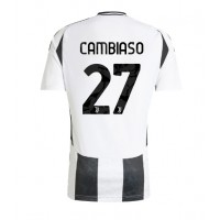 Fotbalové Dres Juventus Andrea Cambiaso #27 Domácí 2024-25 Krátký Rukáv